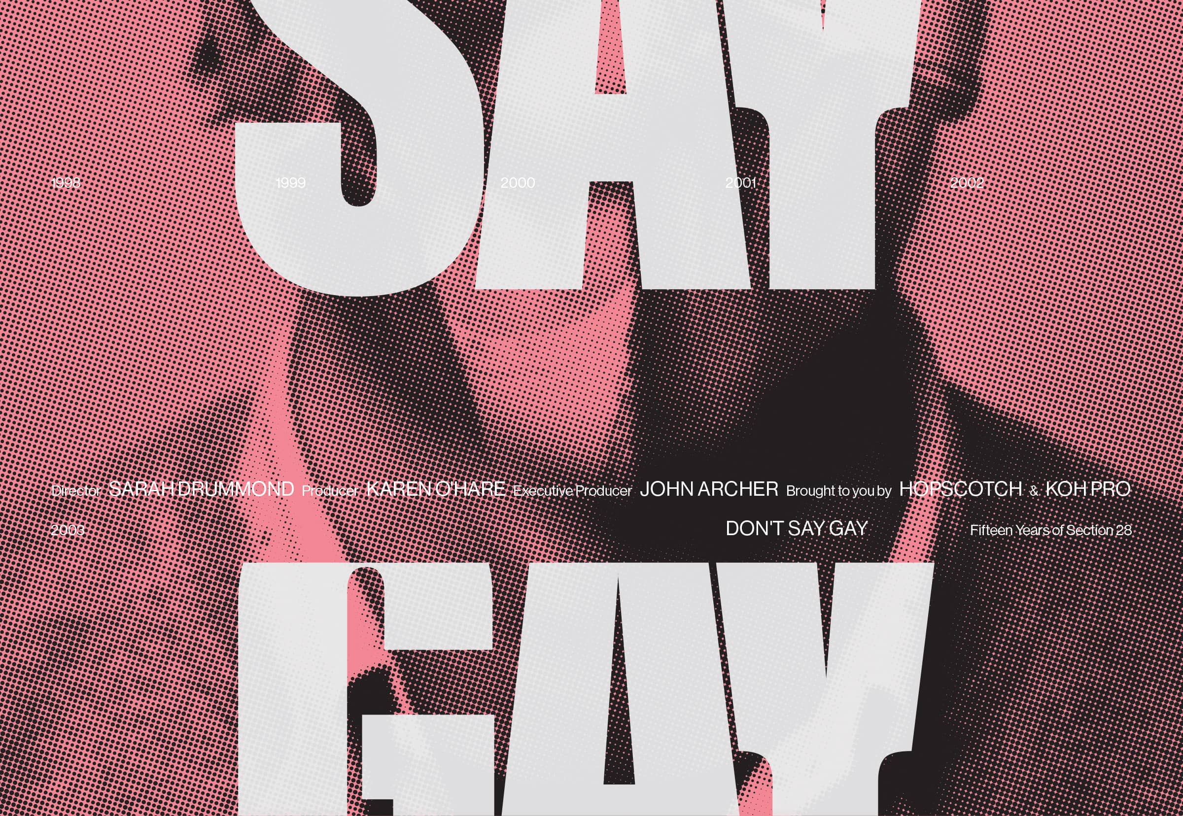 Don't Say Gay poster. Design, brand and Kickstarter materials